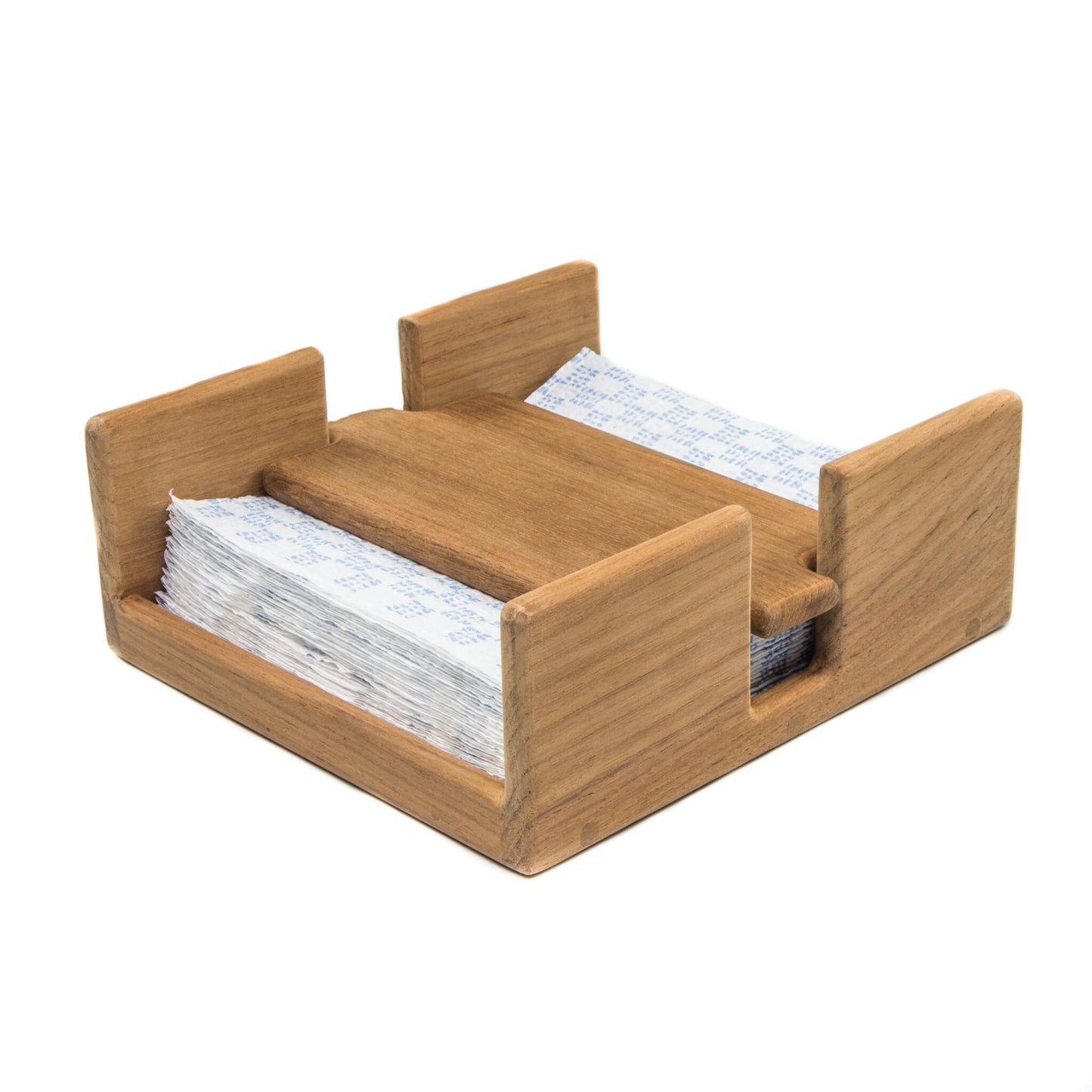 Wood Napkin Holder - Free Standing - 7.38"