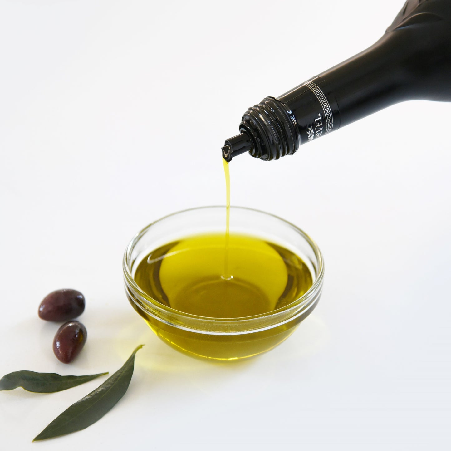 KORVEL Greek Extra Virgin Olive Oil Organic Premium PDO Kalamata, black Amphora 16.9 fl oz - 2 pack