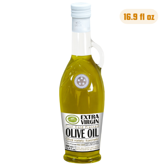 KORVEL Greek Extra Virgin Olive Oil, Amphora 16.9 fl oz