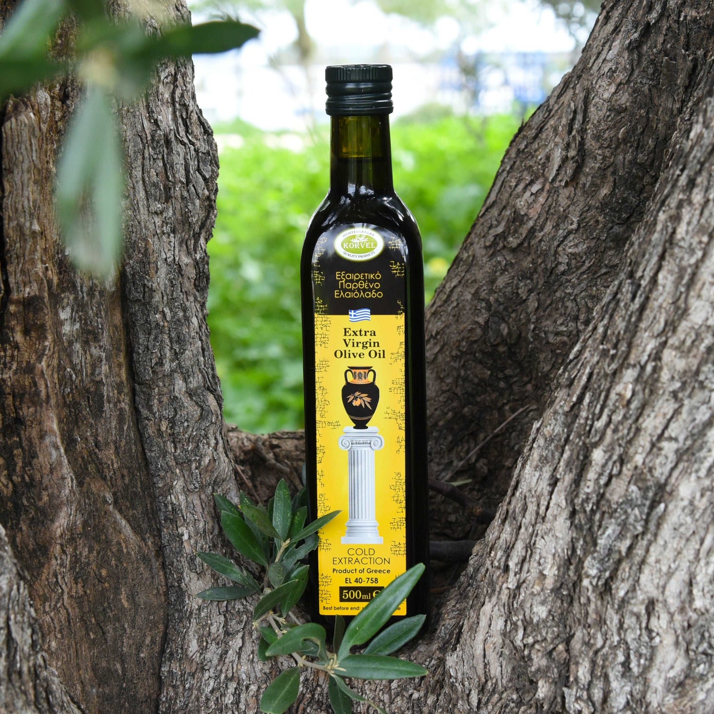 KORVEL Greek Extra Virgin Olive Oil, 500 ml