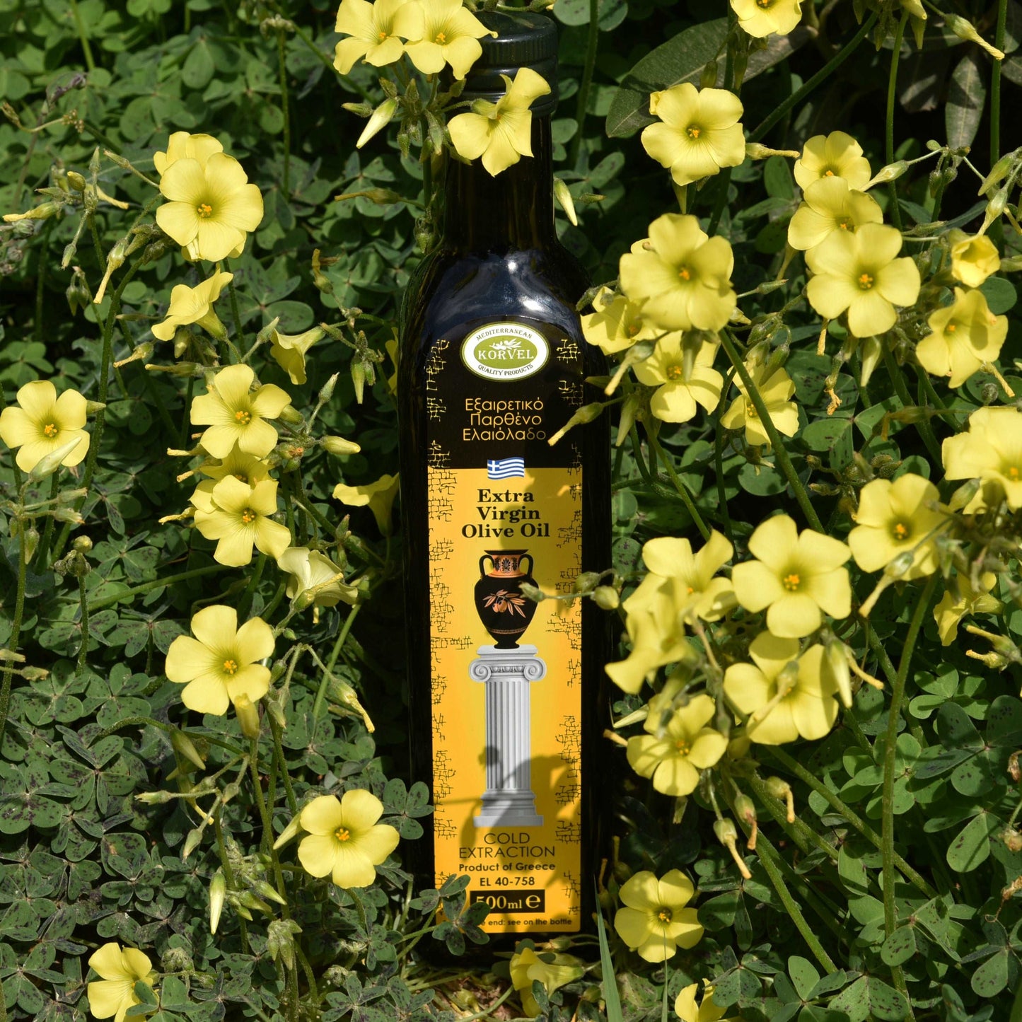 KORVEL Greek Extra Virgin Olive Oil, 500 ml