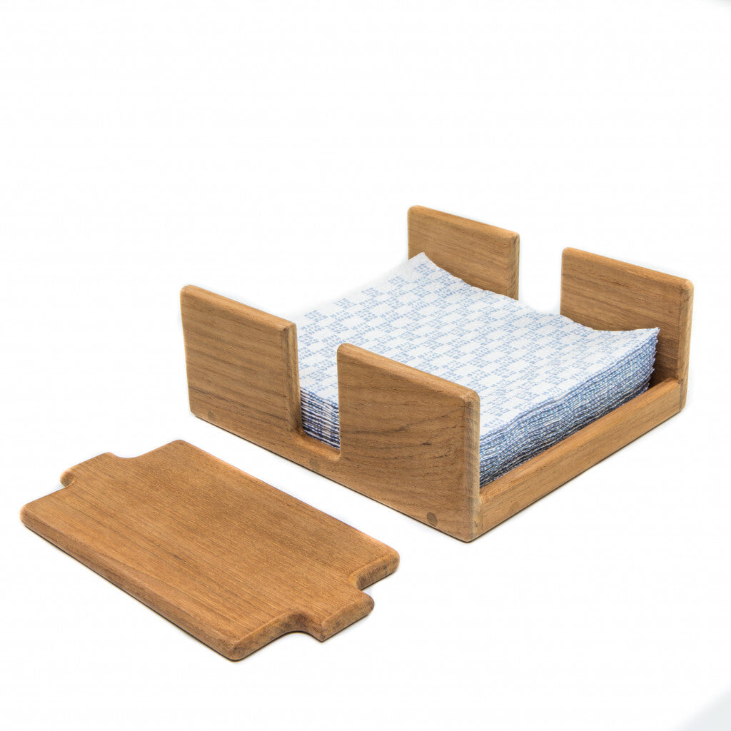Wood Napkin Holder - Free Standing - 7.38"