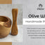 Olive Wood Rustic Mortar and Pestle