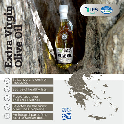 KORVEL Greek Extra Virgin Olive Oil, Amphora 8.45 fl oz