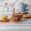 Olive Wood Coaster Set with Holder - 7 Pcs
