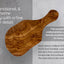 Original Olive Wood Cutting Board with Handle