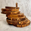 Olive Wood Coaster Set with Holder - 7 Pcs