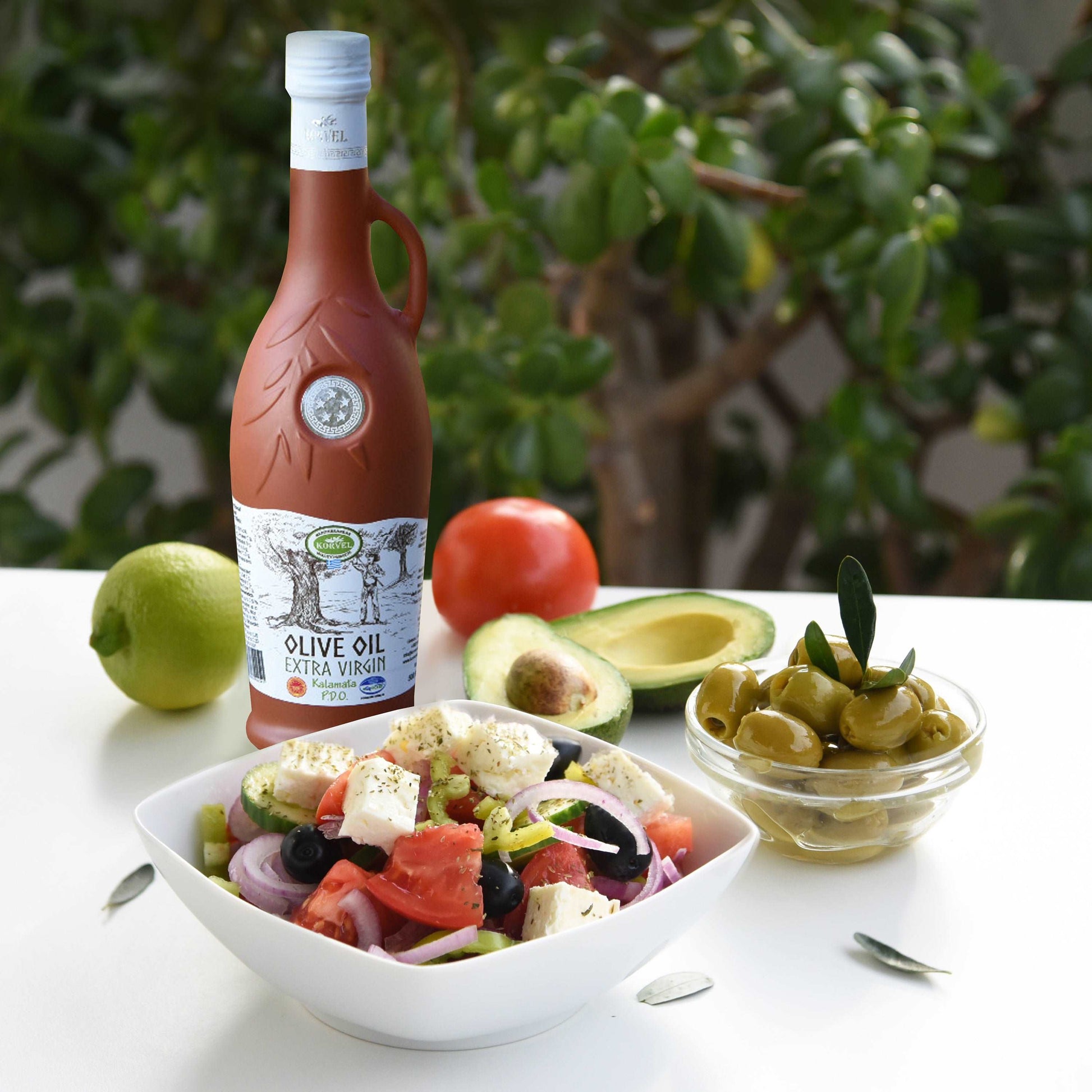 KORVEL Greek Premium EVOO PDO Kalamata 16.9 FL OZ