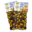 KORVEL Greek Olives - Kalamata-Halkidiki with Oregano - set of two packs, 2 x 250g - 500g - Vacuum Pack